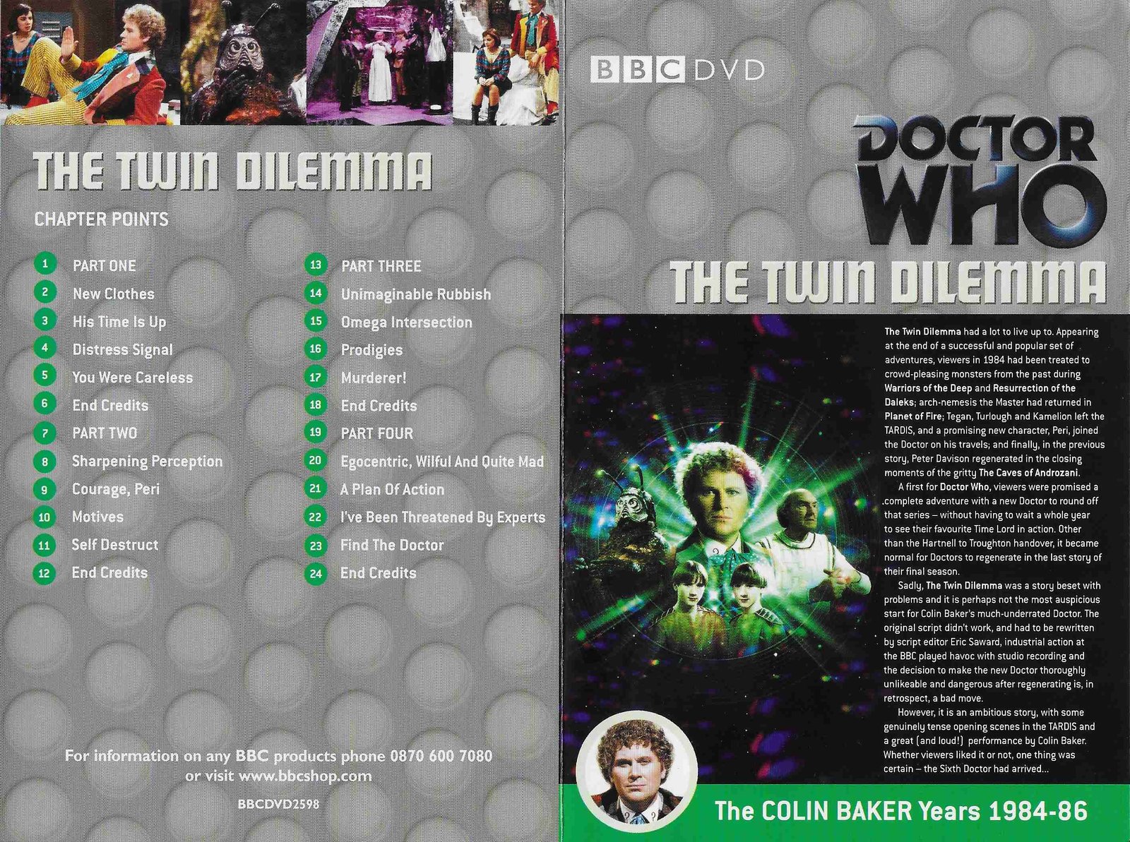 Inserts from BBCDVD 2598